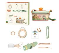 Educational Nature Kit, Nature Discovery Kit, Backyard Nature Exploration Set, Outdoor Backyard Explorer Gear Includes Butterfly Net And More Fun For Kids, 16.5x9x16cm/6.5x3.54x6.3 Inch