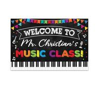 Educational Personalized Poster for Music Class - Custom Teacher Name Sign, Motivational Wall Art for Students, School Decor (Framed,16x24inch(40x60cm))