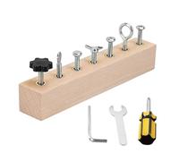 Educational Screw-Tightening Game Board - Screwdriver and Board Set | Wooden Children's Tool Set for Fine Motor Skills Development | Boards - Learning Toy