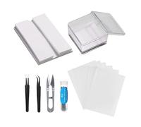 Educational Specimen Set - Biology Learning Kit, Prepared Slide Collection | Portable Real Samples, Labeled Microscopy Specimens for Classroom Science Activities for Students Teachers