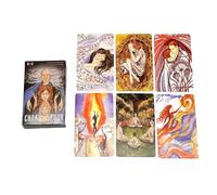Educational Tarocchi Cards, Emotional Connection Guide, 50-Sheet Divination Deck, Russian Letters, Travel-Friendly Fortune-Telling Game, Spiritual Insight for on-The-Go