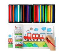 Educational Toddler Art Supplies Libro da colorare Disegni di paesaggi animali non sbiadire Migliorare la coordinazione occhio-mano libro da colorare