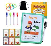 Educational Vocabulary Flash Cards, English Sight Words, Reading Word Recognition Cards, Interactive Kids Learning Tools for Kids Early Learning Words (1 Set)