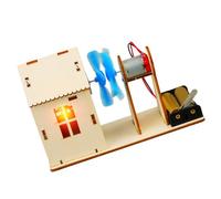 Educational Wind Power Generator Model Set per la Scuola Scienza Classe Esperimento Facile Costruire Fatto a Mano con Display a LED Progetto Scienza