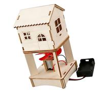 Educational Wind Power Model House Science Project Assembly Set per bambini Mani sull'apprendimento Attività Famiglia Stem Attività Modello di attività