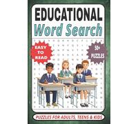 Educational Word Search Book: Easy to Read Educational word search book for Kids, Adults & Teens | 50+ School word search gift for Students, Teachers and Seniors