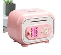 Educative per - Cassaforte ATM a monete con codice segreto, elettronica con codice e impronta digitale, regalo di compleanno per bambine da 3 a 12 anni per