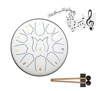 Educativo Bambini Musica Illuminismo Tamburo Notte Pioggia Sinfonia Lingua Vuota Tamburo All'aperto Mano 6-12 Tamburo Pollici Acciaio