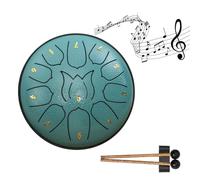 Educativo Bambini Musica Illuminismo Tamburo Piovoso Tamburo All'aperto Tamburo Lingua 6-12 Pollici Acciaio Vuoto Notte Sinfonia F5H2 Mano