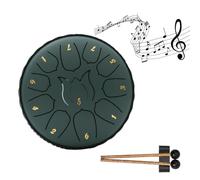Educativo Bambini Musica Illuminismo Tamburo Piovoso Tamburo All'aperto Tamburo Lingua Notte Acciaio Pollici Mano F5H2 Sinfonia Vuoto 6-12