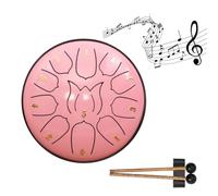 Educativo Bambini Musica Illuminismo Tamburo Piovoso Tamburo All'aperto Tamburo Lingua Sinfonia Pollici Vuoto Acciaio 6-12 Mano Notte F5H2