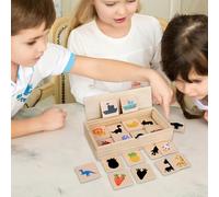 Educativo di Forme per Bambini Puzzle In Legno Con Da Abbinare