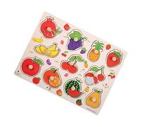 Educativo Interattivo Legno per Puzzle Frutta per Sviluppo Cognitivo e Coordinazione Mano Occhio Montessori per Anni Stimola Creatività e Fiducia