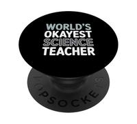Educazione divertente dell'insegnante di scienze più buono del mondo PopSockets PopGrip Adesivo
