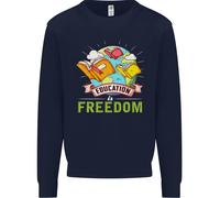 Educazione È Libertà Insegnamento Insegnante Uomo Felpa Maglione