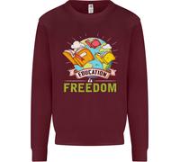 Educazione È Libertà Insegnamento Insegnante Uomo Felpa Maglione