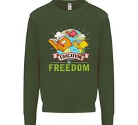 Educazione È Libertà Insegnamento Insegnante Uomo Felpa Maglione