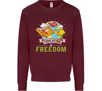 Educazione È Libertà Insegnamento Insegnante Uomo Felpa Maglione