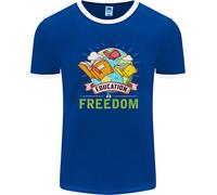 Educazione È Libertà Insegnamento Insegnante Uomo Suoneria T-Shirt
