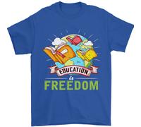 Educazione È Libertà Insegnamento Insegnante Uomo T-Shirt 100% Cotone