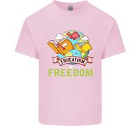 Educazione È Libertà Insegnamento Maglietta Per Bambini Ragazzi E Ragazze