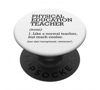 Educazione fisica Insegnante Definizione di lavoro Personalizzato Divertente PopSockets PopGrip Adesivo