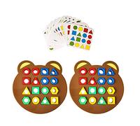 Educazione precoce dei Bambini Puzzle Riconoscimento dei Colori Forma Geometrica Accoppiamento Educazione Montessori Building Blocking Genitore Bambino sensoriale interattivo Gioco da Tavolo 3163