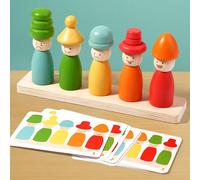 Educazione precoce per bambini: Statuine Montessori, Espressioni di colore, Musica stratificata, Giocattoli per il coordinamento mano-occhio, Movimenti fini, Cognizione dei colori, Set di colonne mult