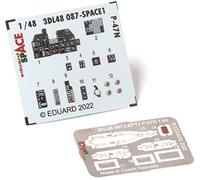 Edudo EDU3DL48087 1/48 Space Republic P-47N Thunderbolt - Adesivo 3D per interni in plastica