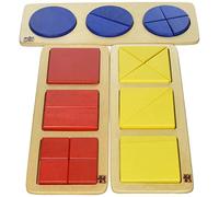 Edufun - Set 3 Forme Cerchi Quadrati, EF 91002/3/4, Multicolore