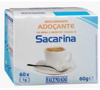 Edulcorante Sacarina, Dolcificante in Bustine, 60 Bustine da 1g, 60g. Pack de 3