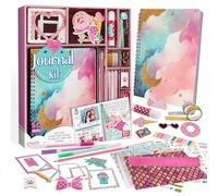 EDUMAN Scrapbook Accessorio Set, Bullet Junk Journal Set con Journaling Scrapbook Accessorio, A5 Raster Notebook, DIY Scrapbook Regalo per Ragazze (Rosa)