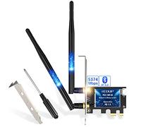 EDUP Scheda PCIe WiFi 6 BT 5.0 AX 3000 Mbps AX200 Dual Band 5.GHz / 2.4GHz PCI-E Scheda Adattatore di Rete WiFi Wireless per Desktop Windows 10 64 Bit