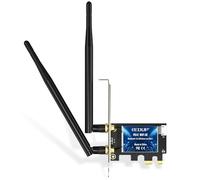 EDUP Scheda WiFi 6E Bluetooth 5.2 PCIE WLAN Intel AX210 5400 Mbit/s WLAN Adattatore 802.11AX DualBand 2.4Ghz/5Ghz Antenna AX210 per PC Desktop Windows 10&11 64 bit