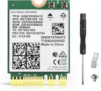 EDUP Scheda wireless WiFi 6E AX210 NGW, adattatore di rete Intel per laptop con Bluetooth 5.3, modulo WiFi Tri-Band 5400 Mbps, chip WiFi M.2/NGFF 2230, MU-MIMO, supporta Windows 10/11 (64 bit)