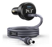 EDUP Starlink Mini auto-adapter, DC voedingskabel + Starlink sigarettenaansteker adapter 12V-24V met digitaal display, waterdicht autolaadsnoer met USB Type-C poort voor Star Link Mini, 3M