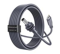 EDUP Starlink Mini USB-C to DC Power Cable 1M, PD100W Input USB Type C to DC Barrel Jack Cable for Starlink Mini Replacement Waterproof Cord 18AWG