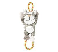 EDUPET 06007AA Giocattolo per cani Cat, Giocattolo per cani in peluche con corda, squittio