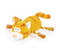 Edupet 06011AA Giocattolo per cani Cat, Giocattolo per cani in peluche con corda, squittio