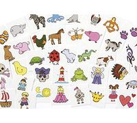 Eduplay, set di tatuaggi 130072, scuola materna (taglia unica, 50 pezzi)