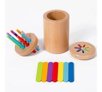 EduPlayte Giocattolo di Legno per Ordinamento Colori per Bambini, Giocattoli Montessori per Bambini 1 2 3 Anni, Sviluppo Cognitive Logico Infantile, Giocattoli Educativi Prima Infanzia