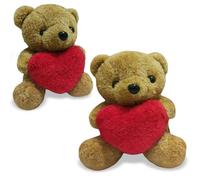 EduPlayte Orsacchiotto Peluche, 25cm Teddy Peluche, Orsetto Di Plush, Teddy Bear - Super Morbido Animale Di Plush Orsacchiotto, Bambola Di Peluche Coccolosa Per Bambine Bambini