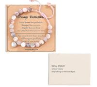 EduPlayte Set di Bracciale di Cristale, Collane di Cristallo con Perle per Donne, Scatola Gioielli Stile Ins, Regali di Compleanno per Signora, Gioielli di Cristallo Curativi Unici per Regali Donne