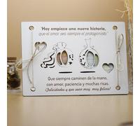 EDURAIT Biglietto carino per regalare soldi per matrimoni - Cartolina elegante e originale perfetta per sorprendere gli sposi con un messaggio memorabile e significativo