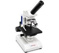 EduScope EC3 Microscopio verticale per licei, microscopio monoculare per studenti con obiettivi 4X/10X/40X/100X, dimmer LED, messa a fuoco grossolana e fine, condensatore Abbe per biologia STEM