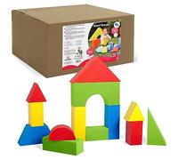 Edushape - Blocchi leggeri in schiuma e set di costruzione, 16 pezzi, dimensione: gigante, colore: Multicolore