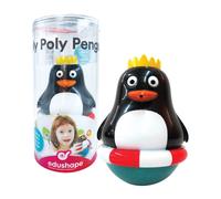 Edushape Roly Poly Penguin - Giocattoli da bagno per bambini piccoli - Apprendimento dello sviluppo infantile precoce per bambini e bambine - Gio