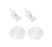 Eduuyvee Eduuyvee (R) 2 pezzi 47 mm Calre plastica parete ventosa morsetto