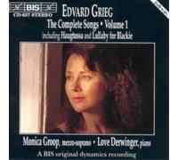 Edvard Grieg Edvard Grieg: The Complete Songs - Volume 1 (CD) Album