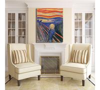 Edvard Munch l'urlo design quadro stampa tela dipinto telaio arredo casa